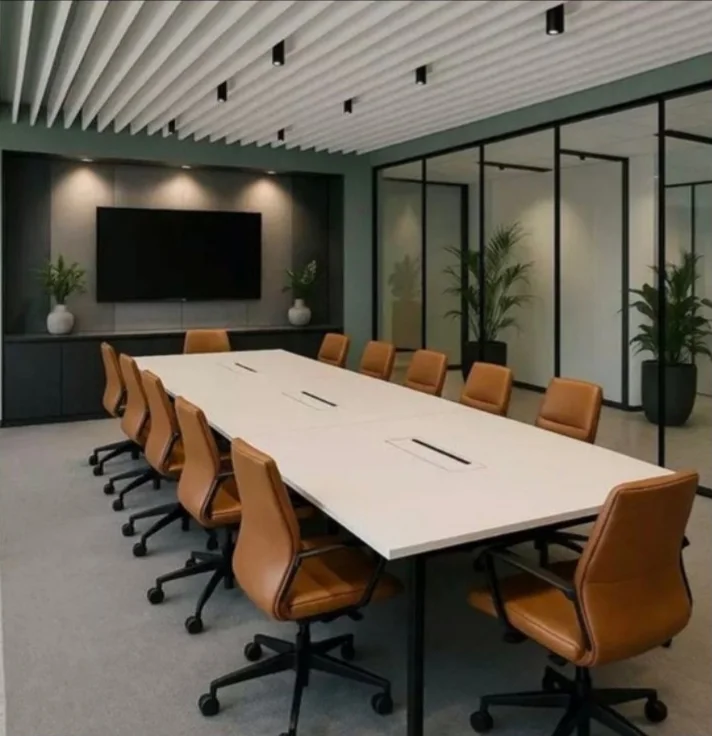 Clean boardroom